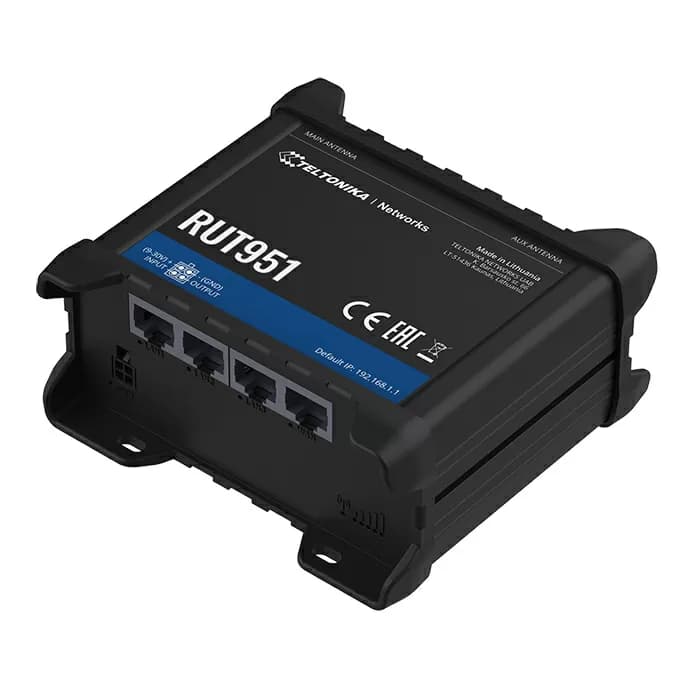 Router Industrial Teltonika RUT951, Dual-SIM 4G/5G LTE, 4 Port RJ45, WiFi, IoT. marca Teltonika - Equipos GPS | G4 | G5 | M2M