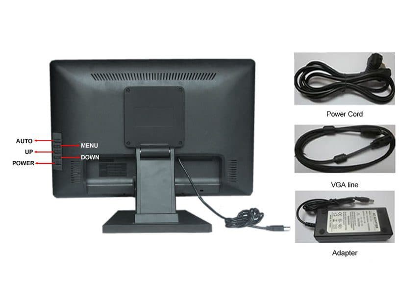 Monitor Touch Screen 15¨ pantalla Táctil VGA/HDMI 1024x768 60HZ (BAD BOX EN REMATE) marca POS SYSTEM - Puntos de Venta POS