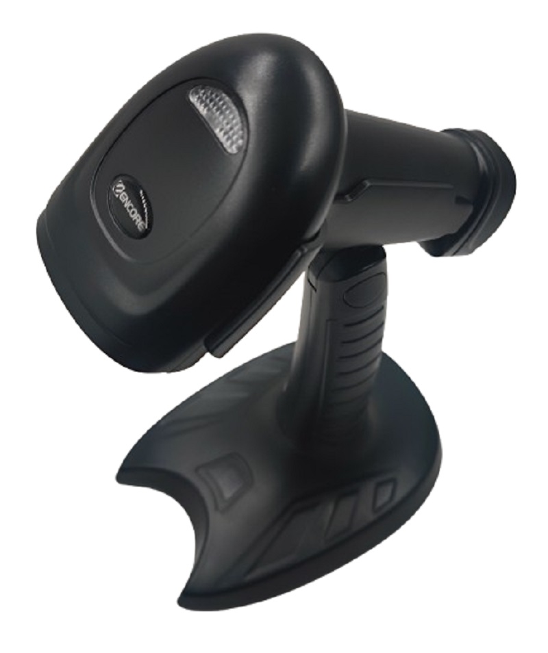 Lector de codigos de barras Scanner 1D, 2D, QR ENCORE (CON BASE)