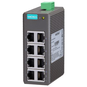 Switch Industrial 8port 10/100BaseT(X) ports, plastic housing, -10 to 60°C MOXA