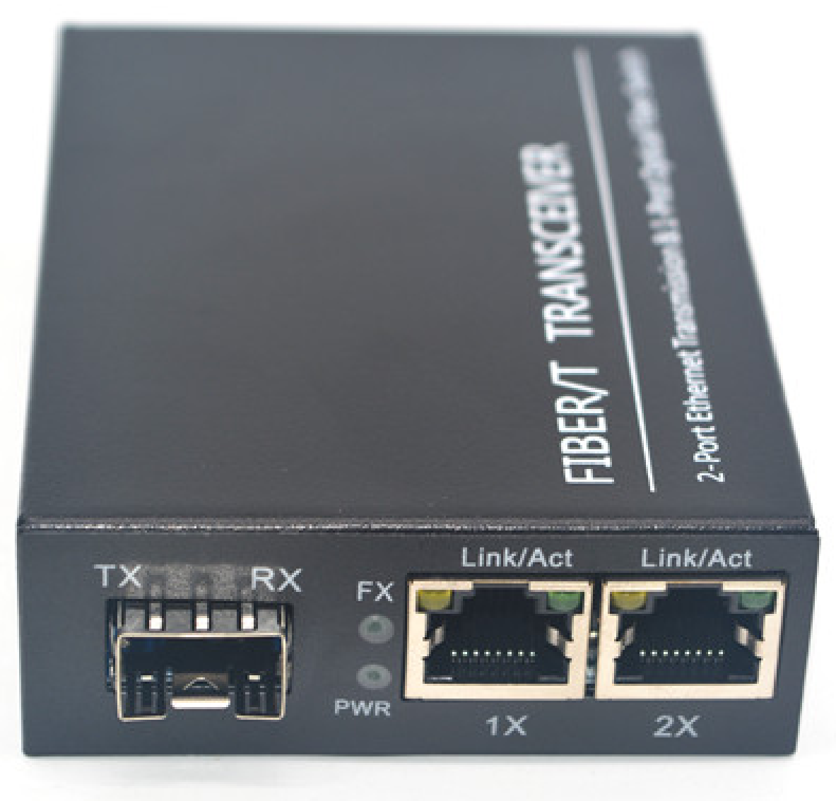 Media Converter (Gigabit & PoE) 1 puerto de Fibra SFP y 2 port RJ45 Ethernet Gigabit PoE + Transceiver 20Km 1310nm LC