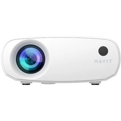 Proyector HAVIT PJ207 PRO, 110 ANSI LUMINES, 1080P, WIFI, Estereo, Blanco