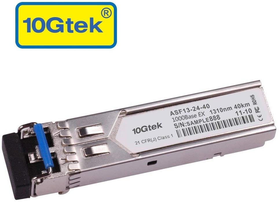 1.25G SFP Transceiver 1000Base-ZX, 1310nm monomodo, up to 40 km - 10Gtek