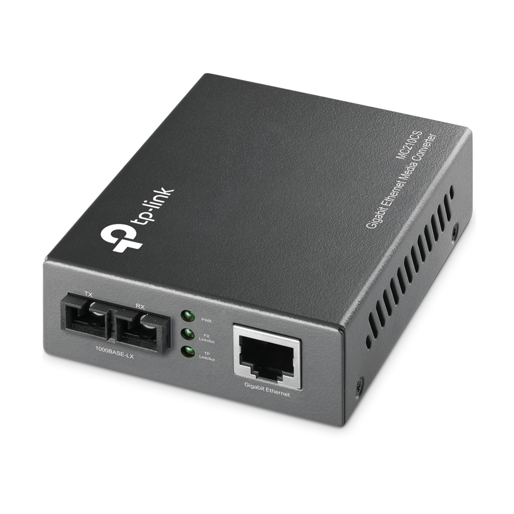 Media Converter MC210CS Mono modo Gigabit 1000Base-LX - up15Km / conector SC