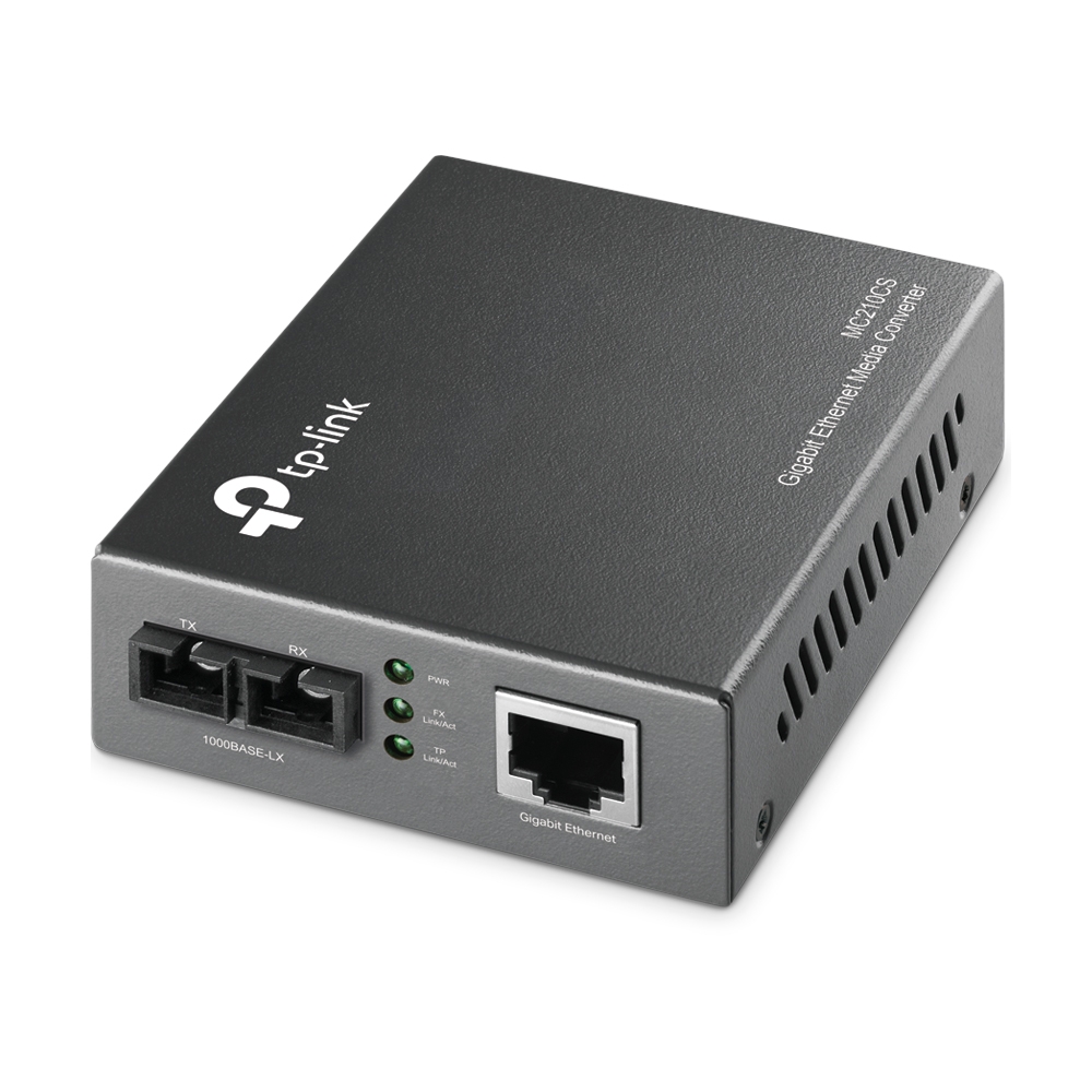 Media Converter MC210CS Monomodo Gigabit 1000Base-LX - up15Km / conector SC