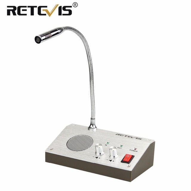 Intercomunicador de ventanilla de doble vía, Interphone RETEVIS RT-9908