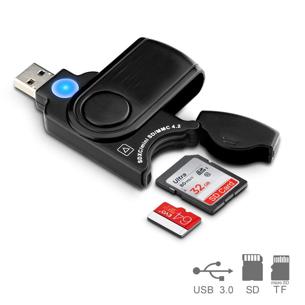 Lectora Copiadora de Memorias SD/MSD USB 3.0 Card Reader/Copier ENCORE